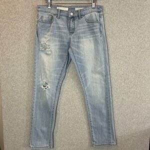Pilcro and the Letterpress Hyphen Jeans Light Wash Distressed‎ Womens Size 28